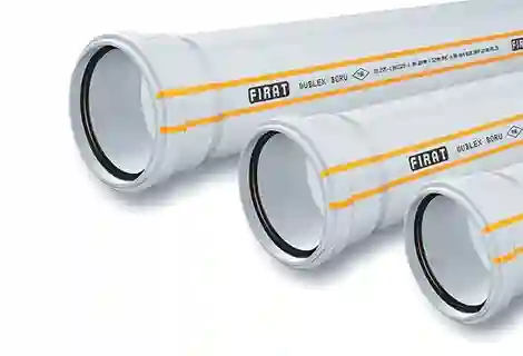 fırat pvc boru atık su sistemleri - fırat pvc dublex boru ve ek parçaları